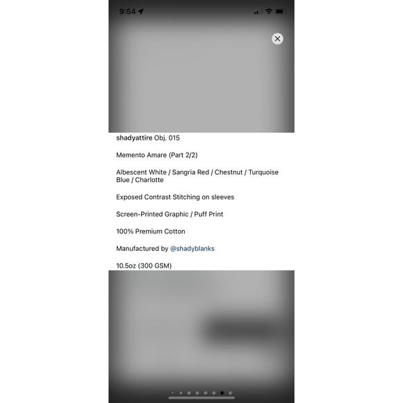 Shady Attire Memento Amare Heavy Weight Ringer Tee Shirt - Picture 7 of 7